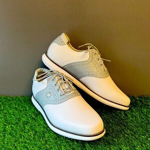 Women's FootJoy Golf Shoes - White/ Gray (New)